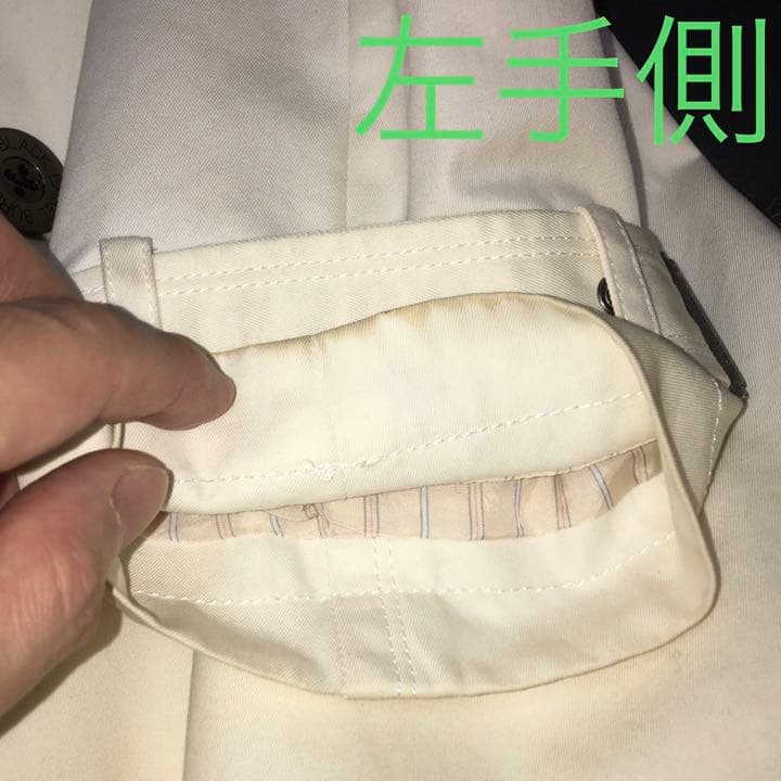 BURBERRY(バーバリーブラックレーベル)希少な白のトレンチコート Lサイズ