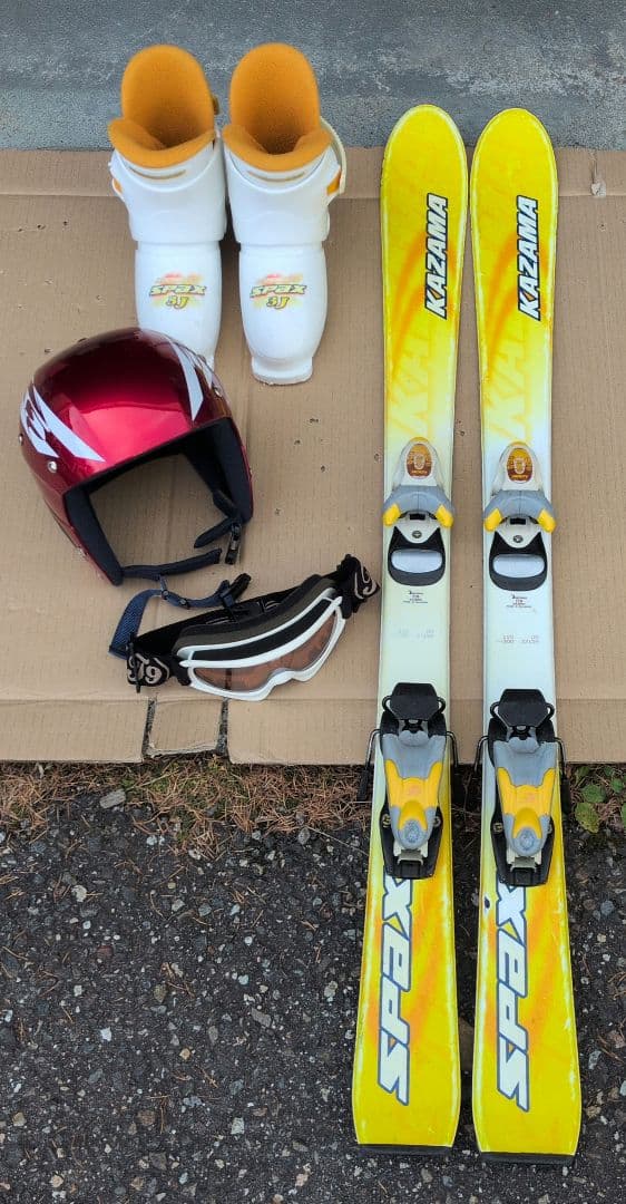 KAZAMA SPAX スキーセット ヘルメット付き