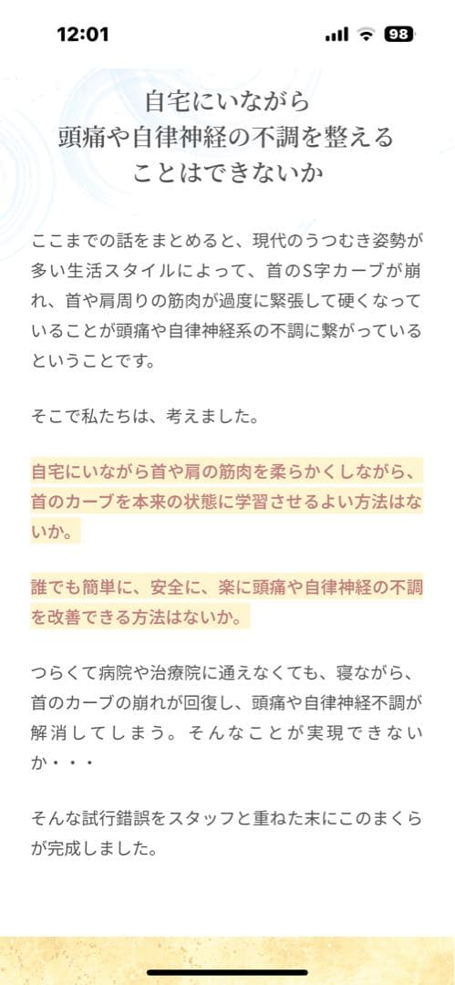 FMT整体頭痛解消まくら