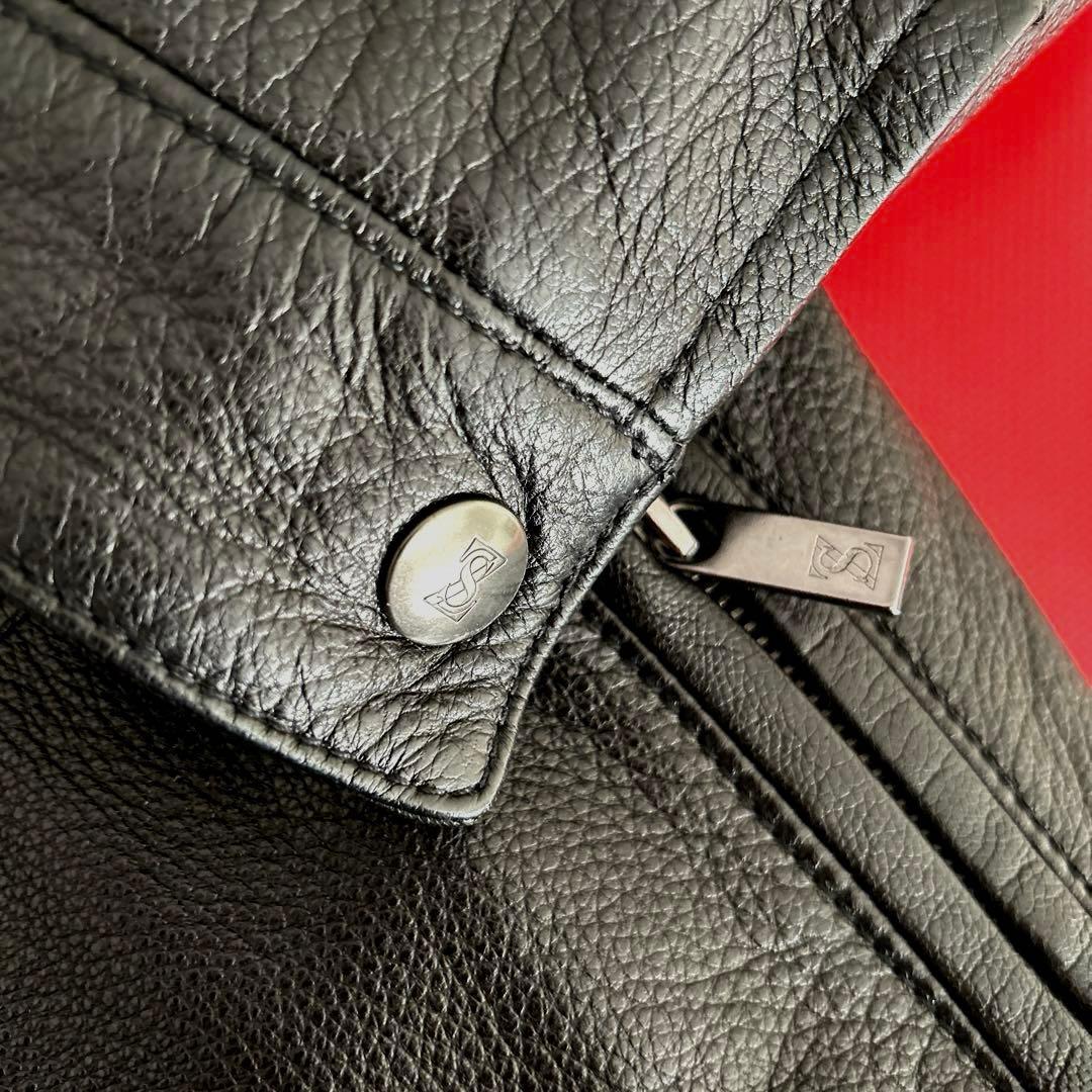 希少✨SALE】Zegna Sports メンズレザージャケット　中綿入ブラック
