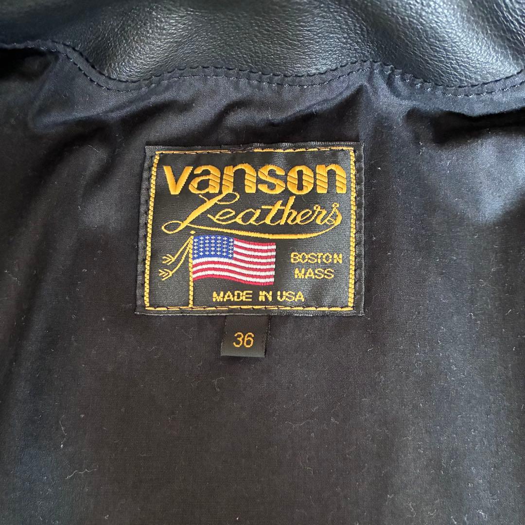 春*の様 【週末限定価格！】Vanson USA製 C2R ダブル ライダースジ