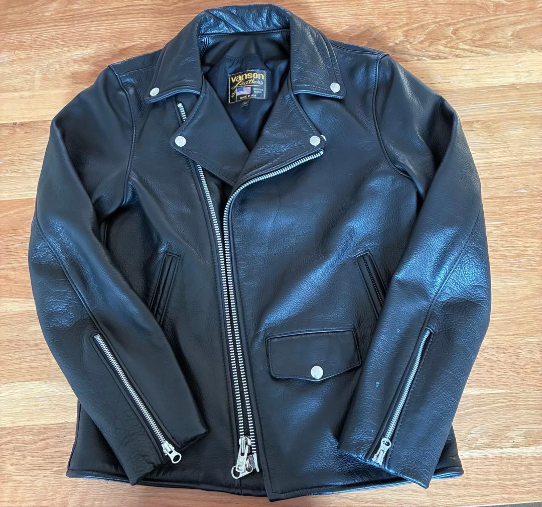 春*の様 【週末限定価格！】Vanson USA製 C2R ダブル ライダースジ