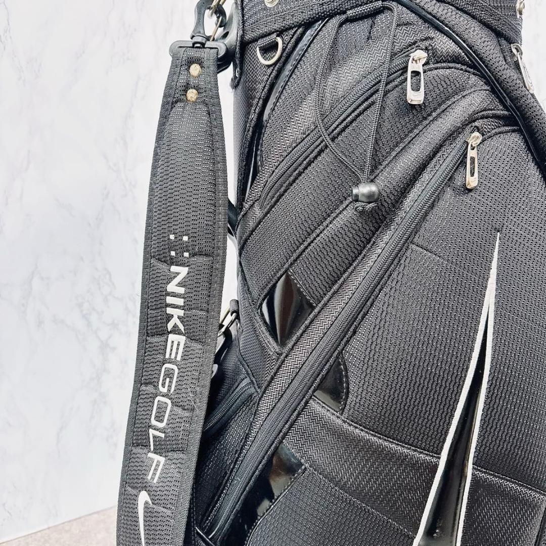 希少 NIKE ナイキ ゴルフ 9型 キャディバッグ 6分割 ブラック