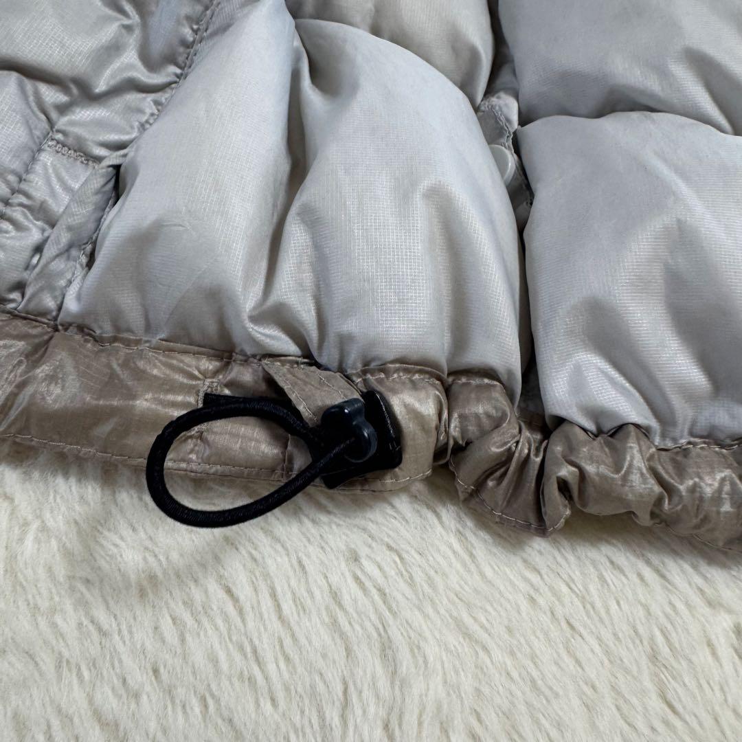 Columbia 00s puffy jacket ベージュLドローコード短丈