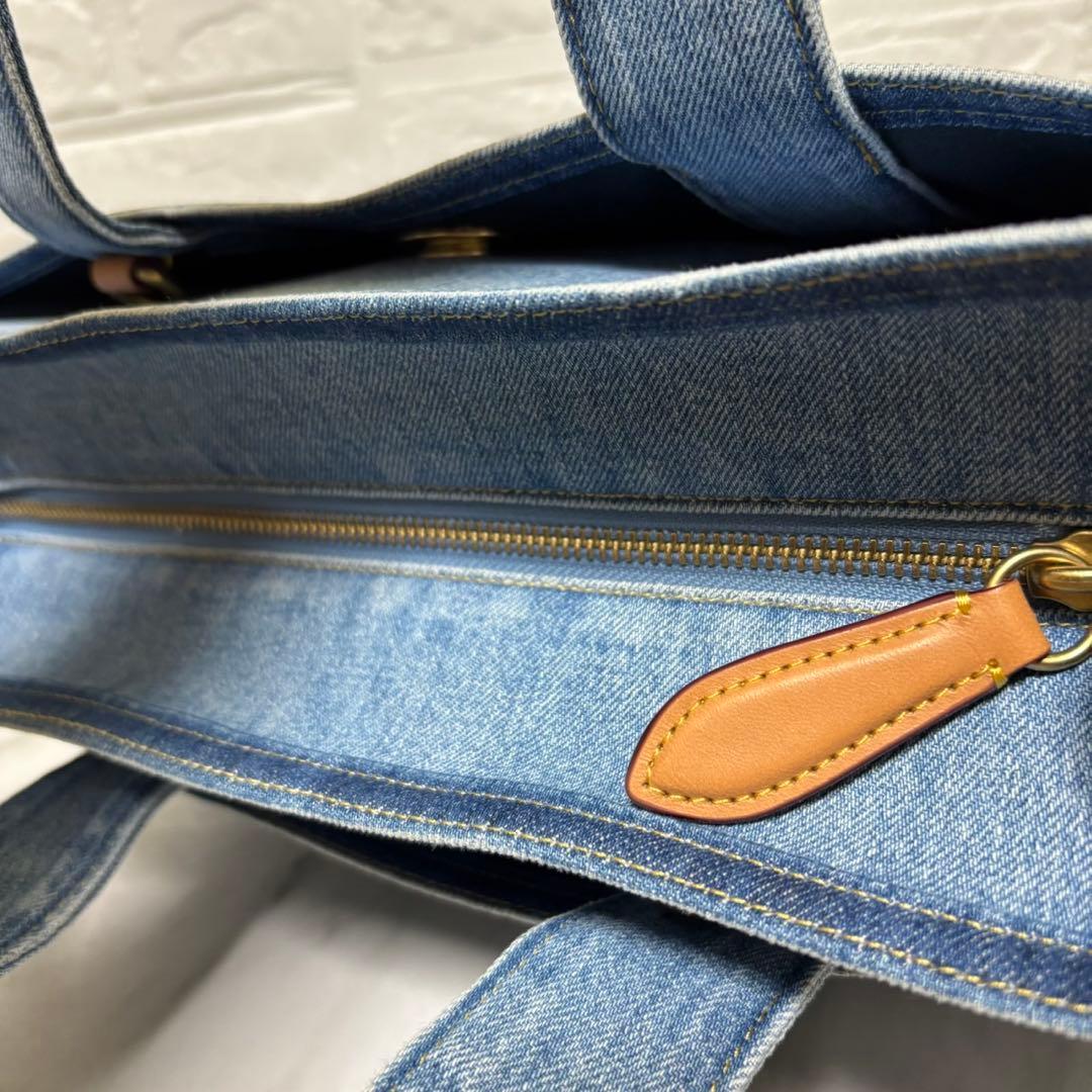 COACH コーチ　カーゴトートバッグ　デニムバッグ　26 2way トート