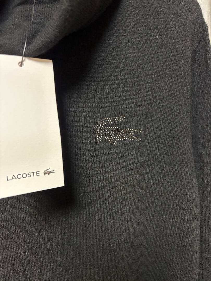 未使用LACOSTE カシミヤブレンド　スワロフスキー タートルネック 38L