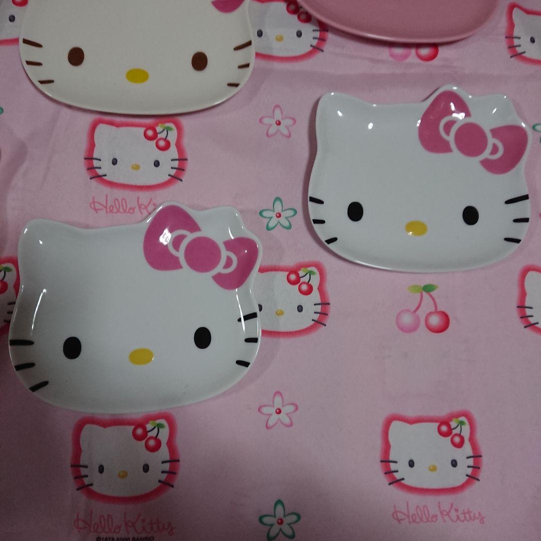 キティフェイス皿7枚セット