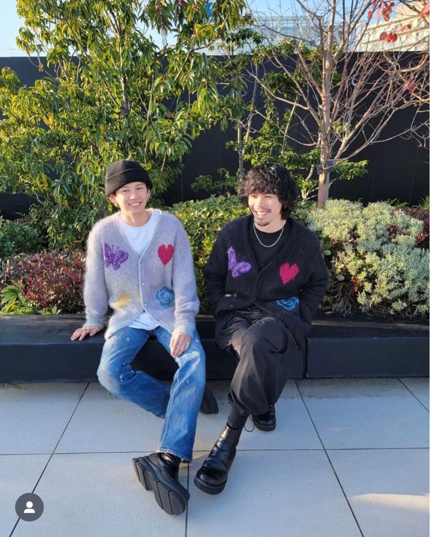 【激レア】Needles STUDIOUS別注モヘアカーディガンパピヨンブラック