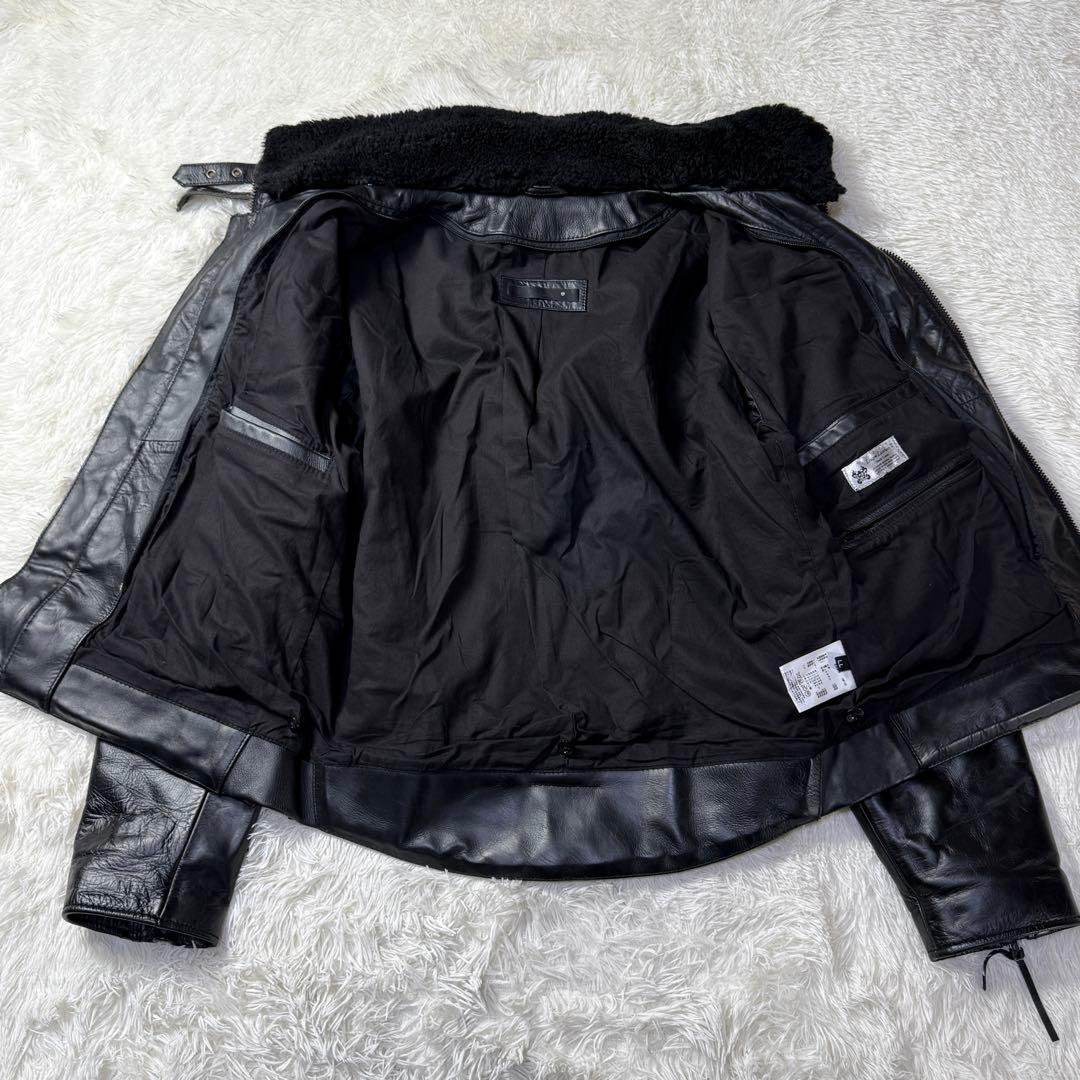 極美⭐️Liugoo Leathers ブラックレザー ライダースジャケット G1