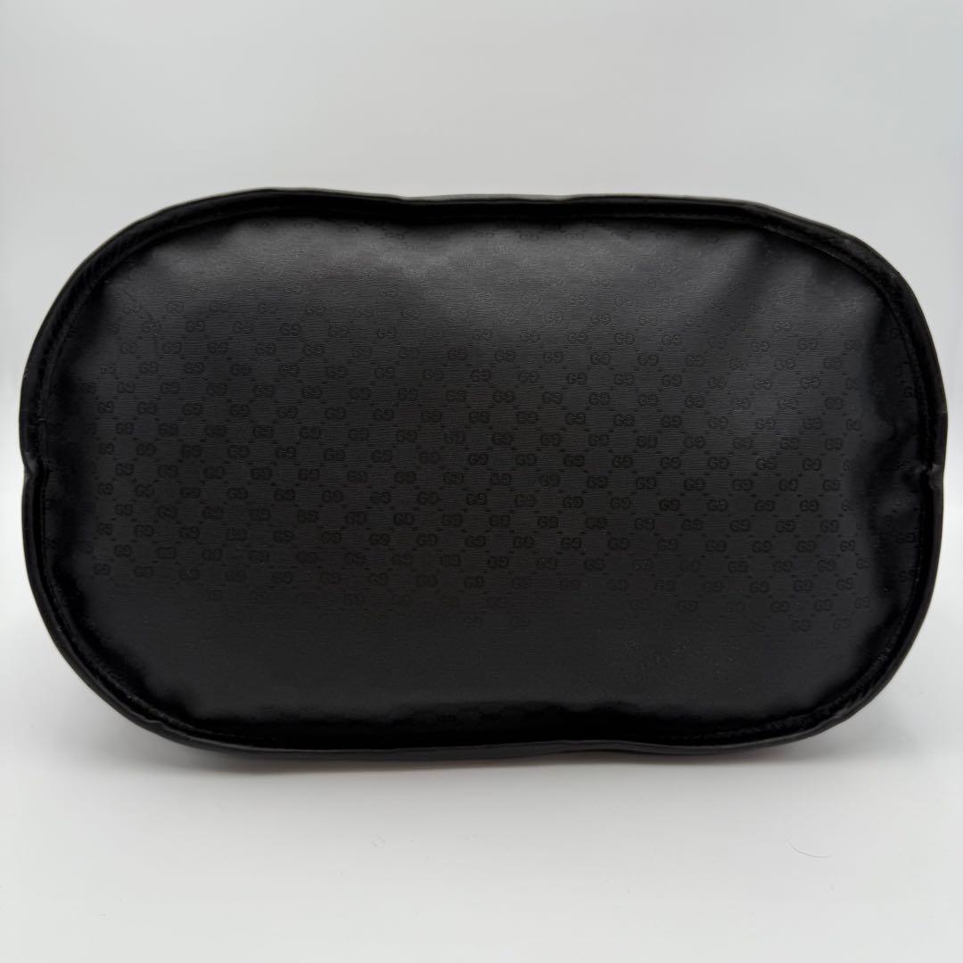 高級　グッチ　GG PVC レザー　シェリーライン　トートバッグ　ボストンバッグ