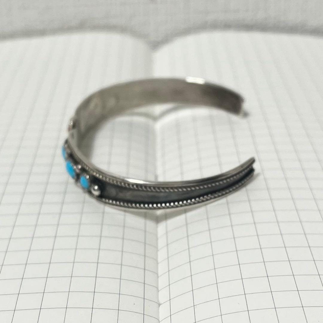 インディアンジュエリー ターコイズ・コーラル バングル H. Spencer