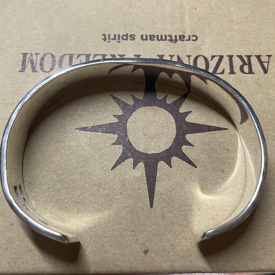 極美品　12mm メンズ　アリゾナフリーダム　　バングル　k18 大太陽神