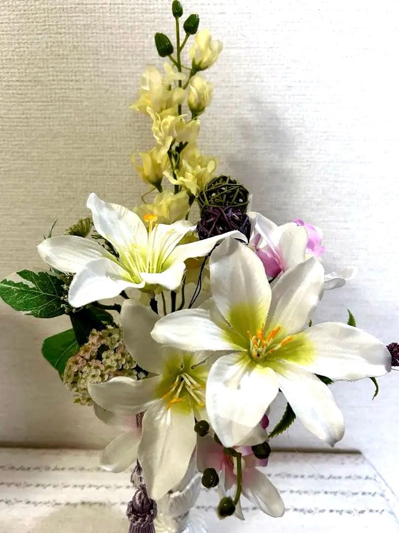 アーティフィシャルフラワー 仏花　アレンジ2つセット☆*:.。. .。.:*☆