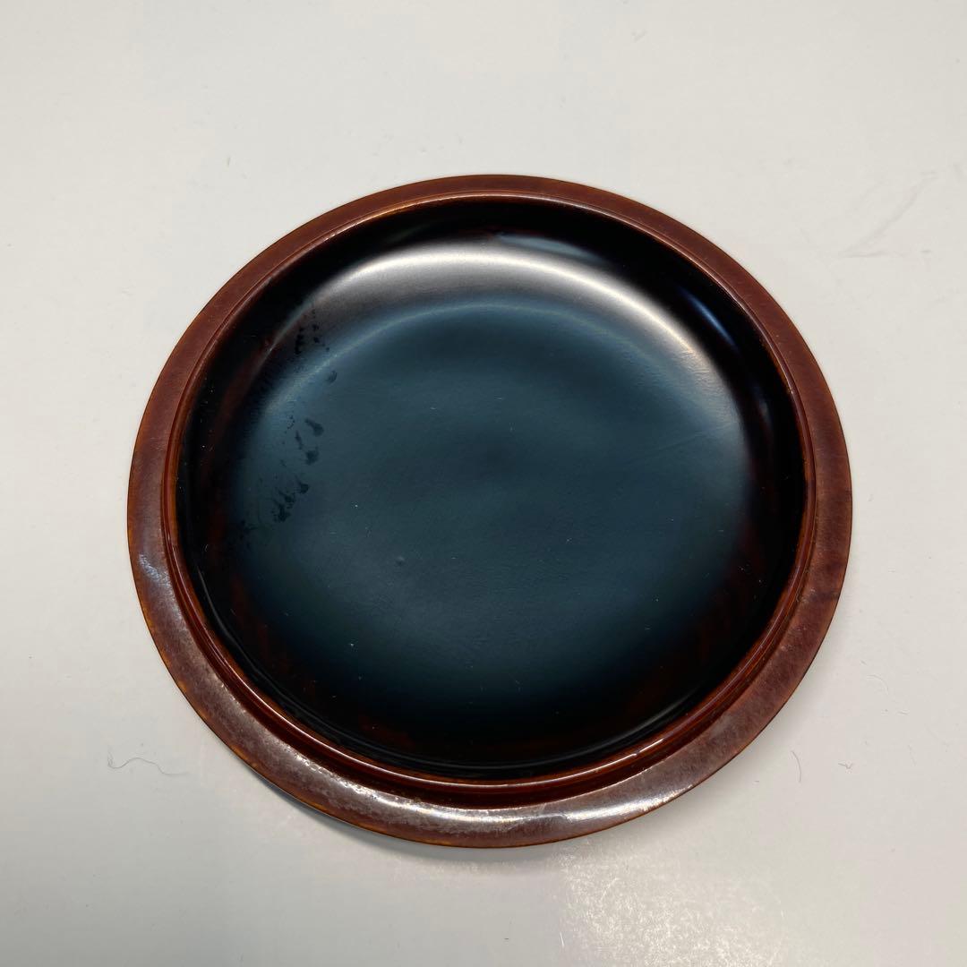 【茶道具】辻石斎造　梅蒔絵　竹金輪寺