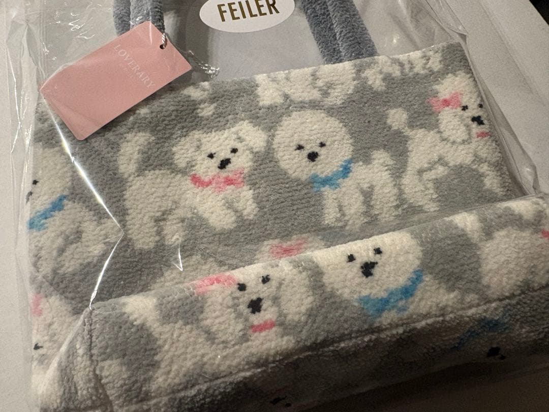 フェイラー　モフモフワンちゃん　トートバッグ