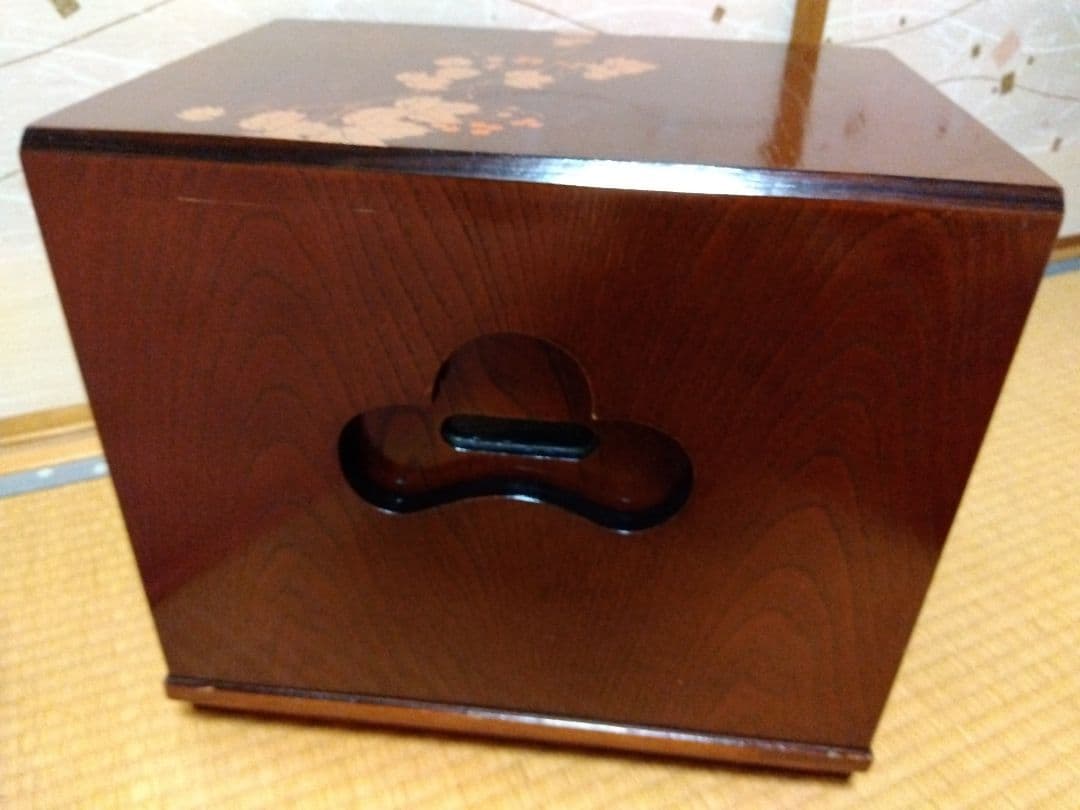 文机　折りたたみ　天板模様あり　アンティーク　昭和レトロ