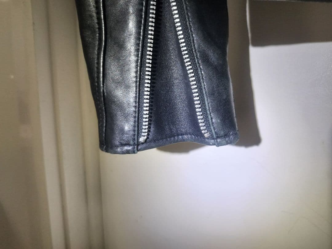 Schott×Nano Universe ブラック レザージャケット 羊革