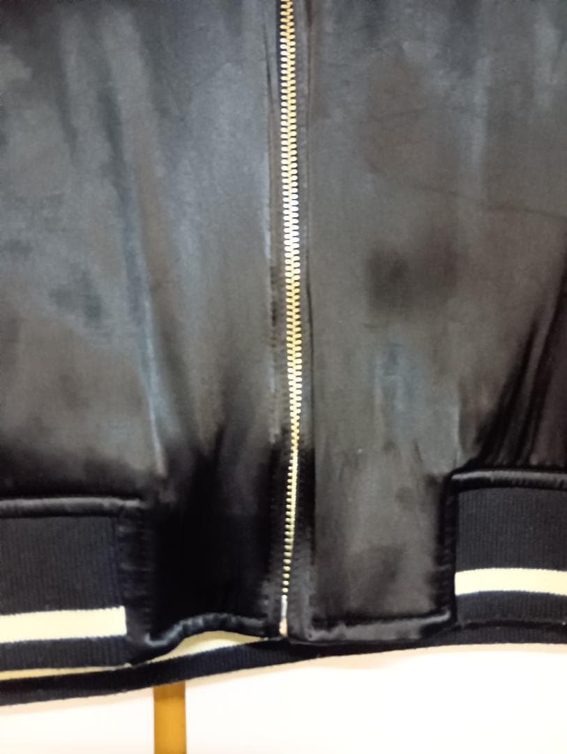 LIN　スカジャン　リバーシブル　L　猫