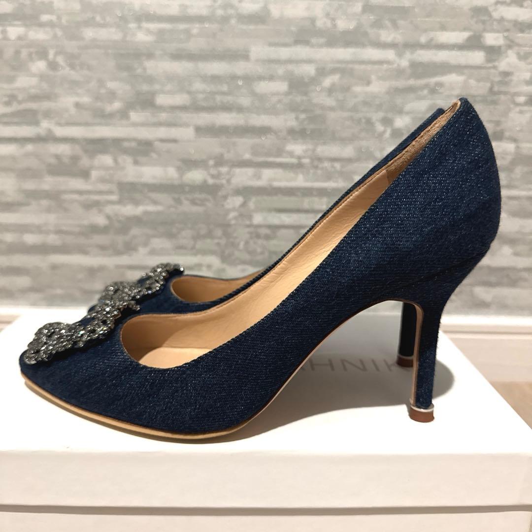 マノロブラニク　36 デニムパンプス１回着のみ