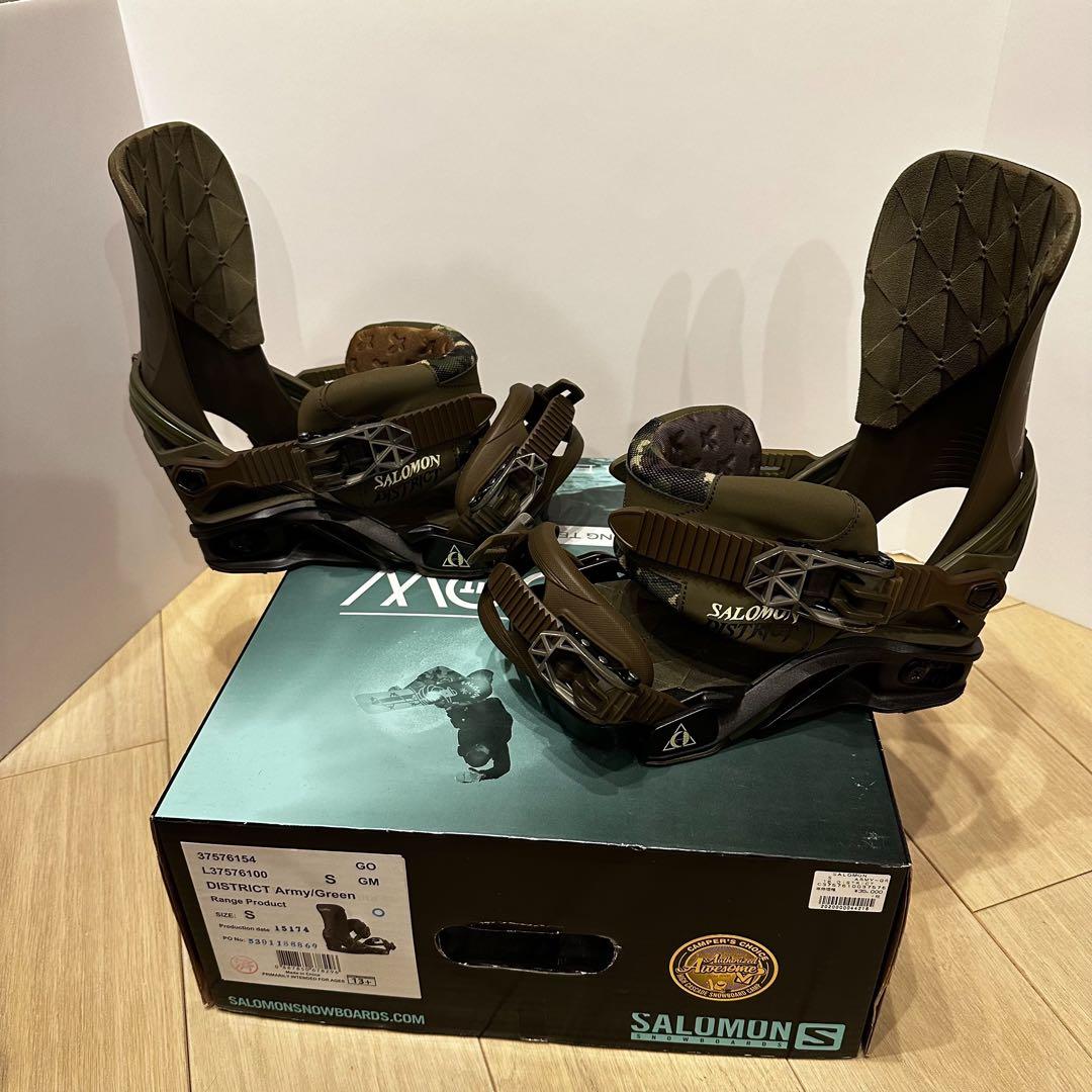 SALOMON DISTRICT Army/Green S ビンディング