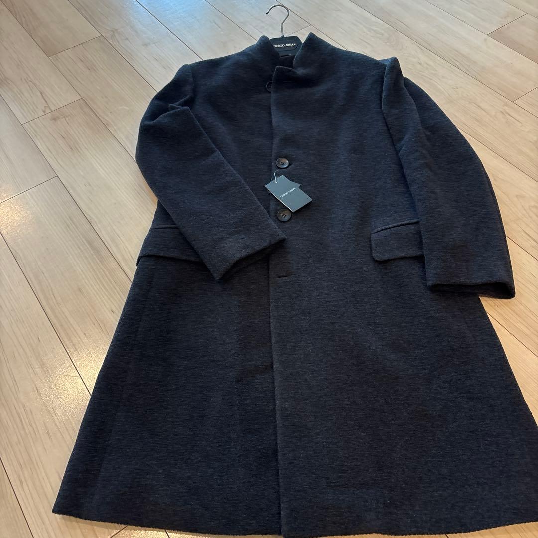 【新品未使用】Giorgio Armani コート ダークグレー