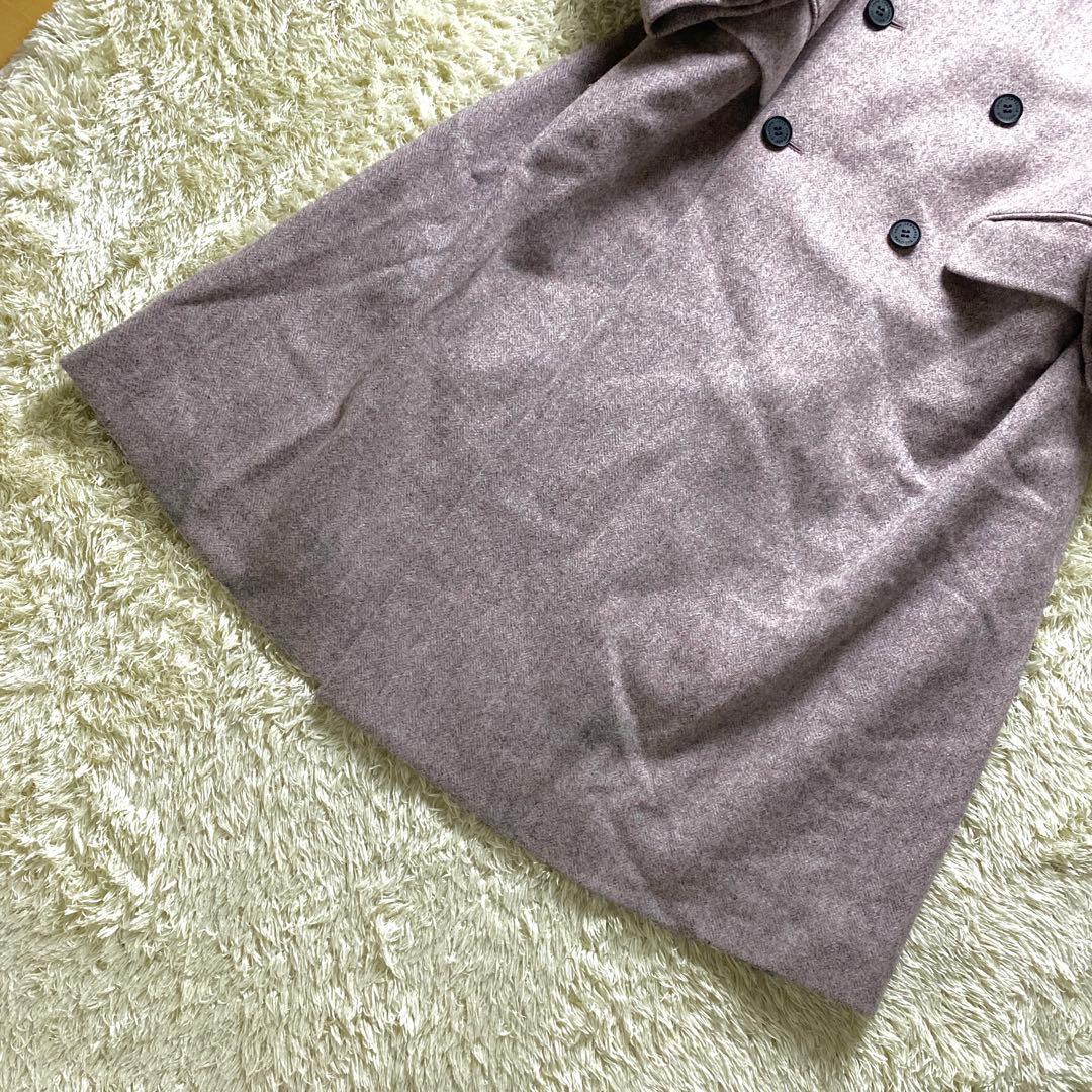 美品 ジョンローレンスサリバン チェスターコート ロング 2XL ヘリンボーン