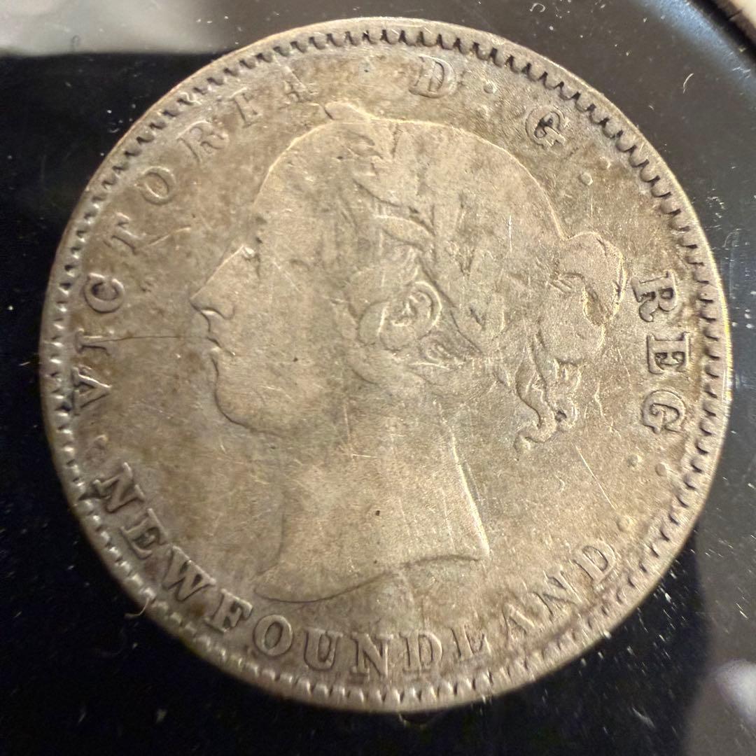 f*i様 No.68 アンティーク 銀貨 5点まとめ ニューファンドランド 5