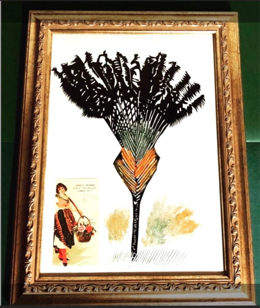 healing切り絵✂︎旅人の木