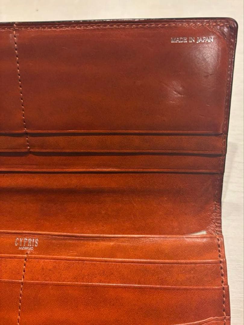 し*い様 美品　CYPRIS キプリス　コードバン　長財布　小銭入れ　カード入れ