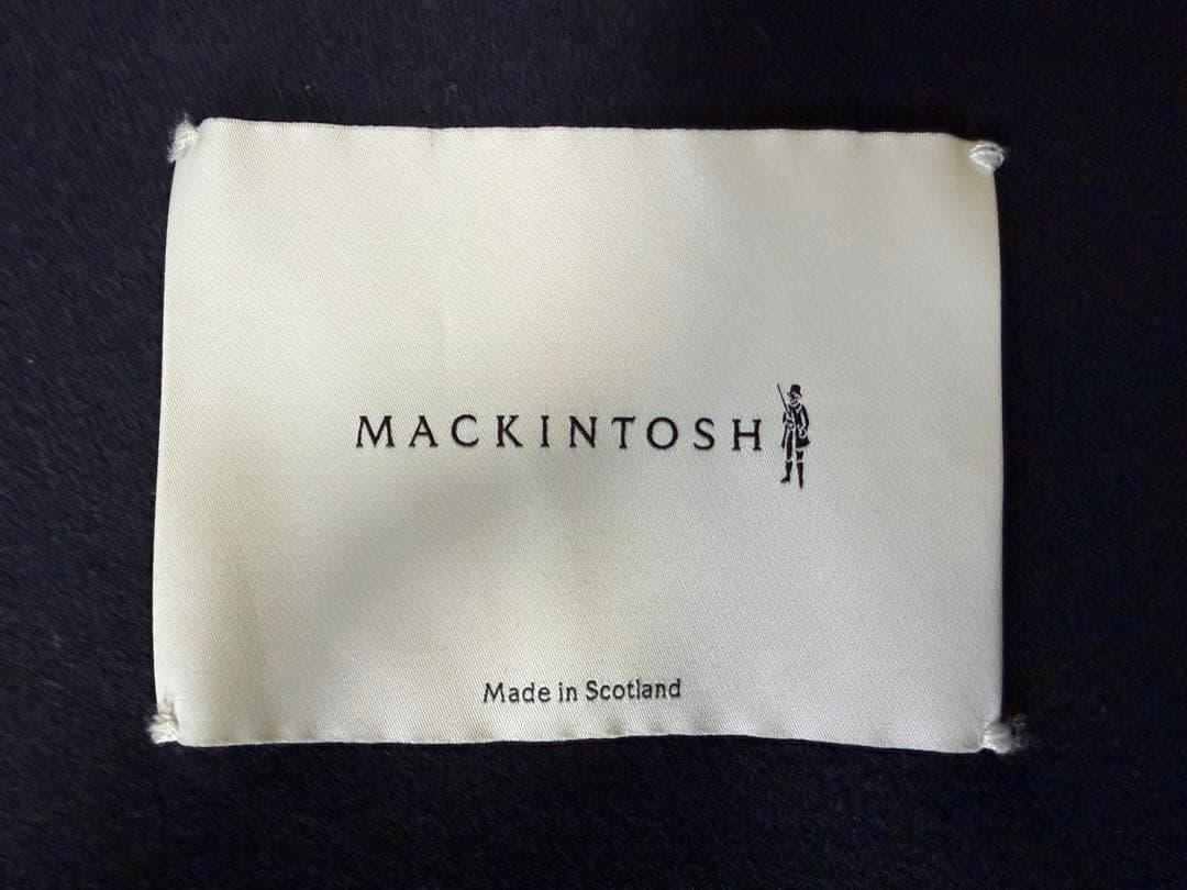 しゅん マッキントッシュ ゴム引きコート ネイビー 40