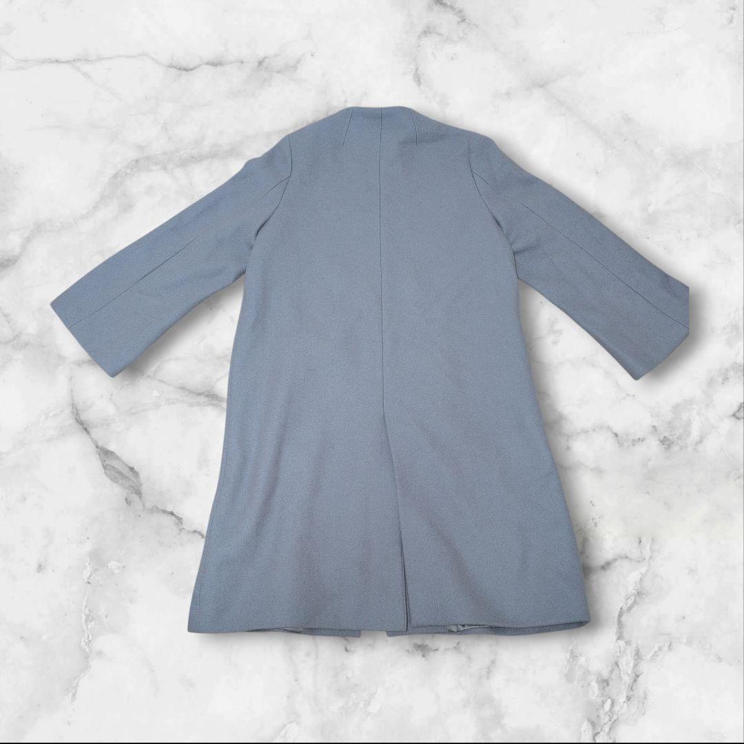 グリーンレーベルリラクシング カシミヤ メルトン ノーカラーコート 44 3L