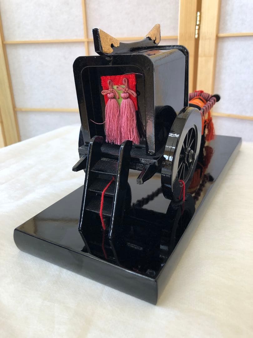 ☆01☆牛車御所車 金箔風装飾 ひな祭り
