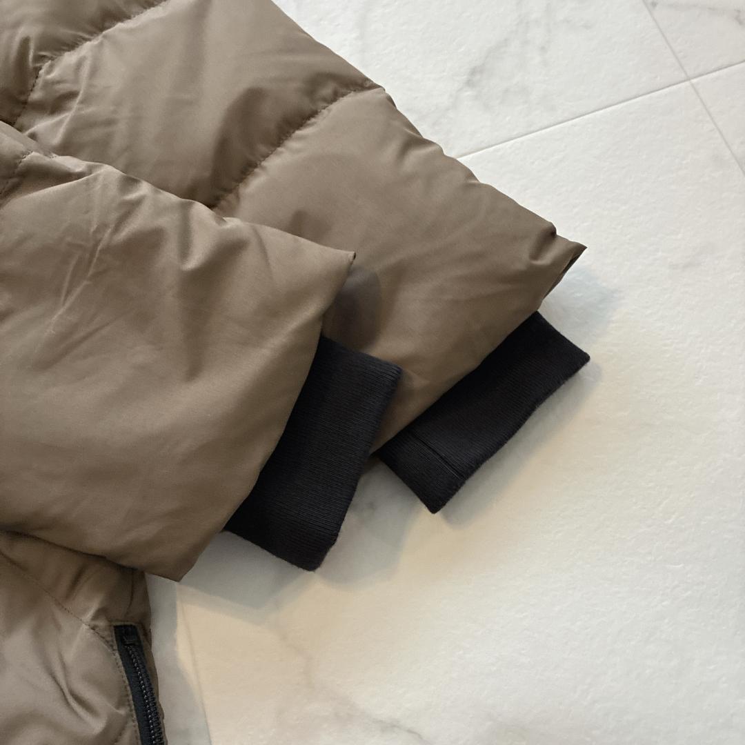 美品 スコットクラブ♡バイカラーロングダウンコート カーキ キルティング 9号