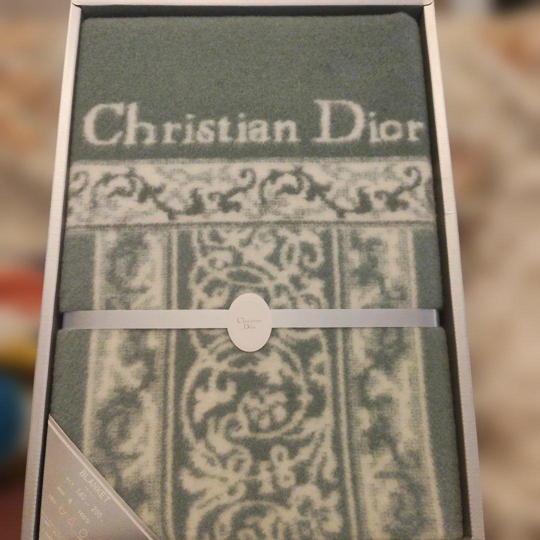 新品未使用　ChristianDior　ブランケット　ウール100％