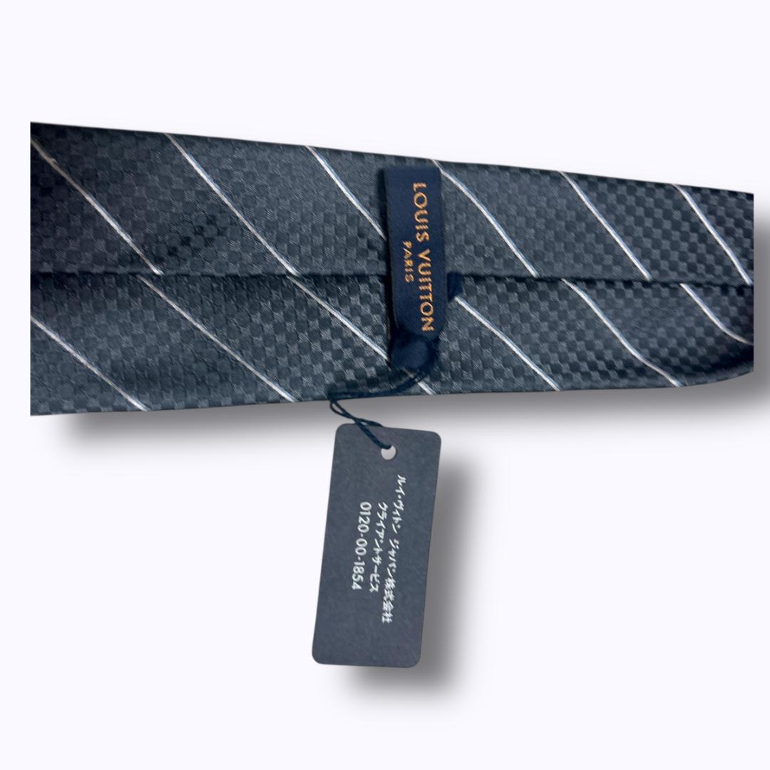 新品 LOUIS VUITTON ルイヴィトン ネクタイ ブラック ダミエ