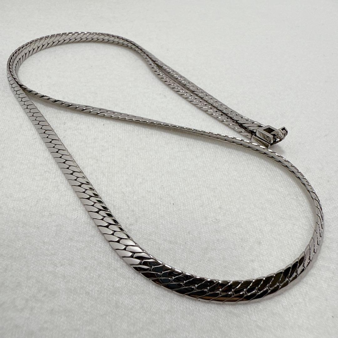 Prelude ゲルマニウム プラチナ合金 ネックレス 幅約5mm 約60cm