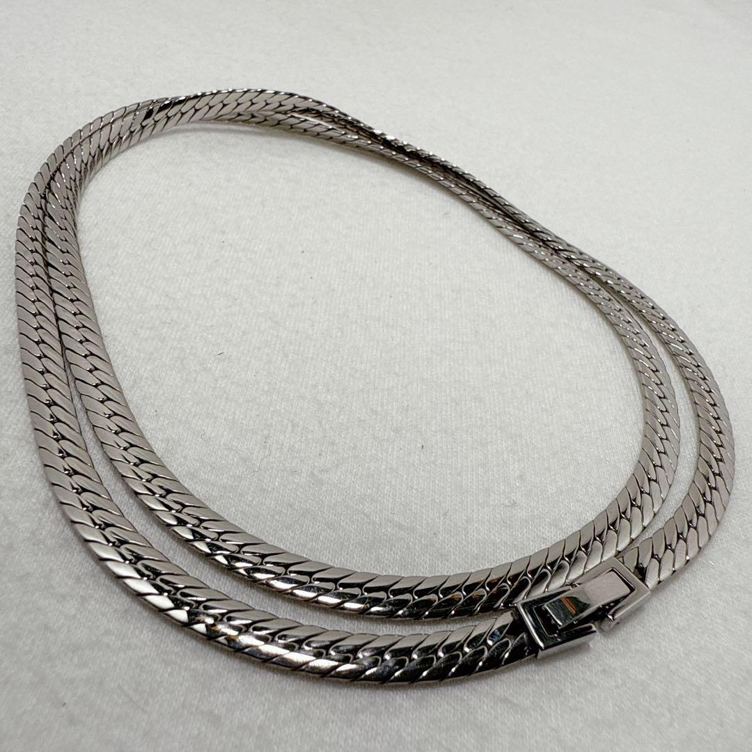 Prelude ゲルマニウム プラチナ合金 ネックレス 幅約5mm 約60cm