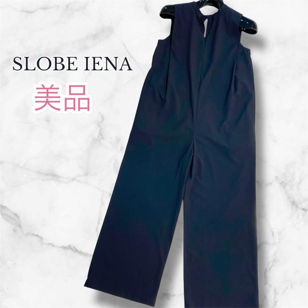 【美品】2024✨️ スローブイエナ リラックスイージーVネックオールインワン 紺