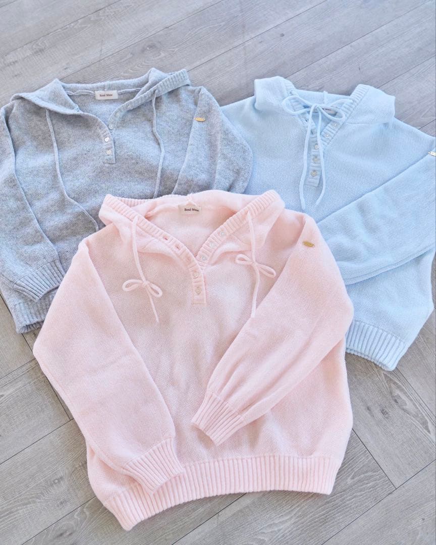 栞*様 RoseMuse　Mohair knit hoodie　ニット