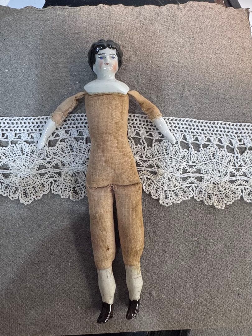 チャイナヘッドドール　19世紀　ドイツ製　アンティーク人形