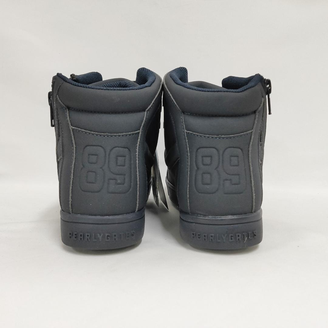 ○★新品 未使用 パーリーゲイツ ミドルカット ゴルフシューズ ネイビー24.5