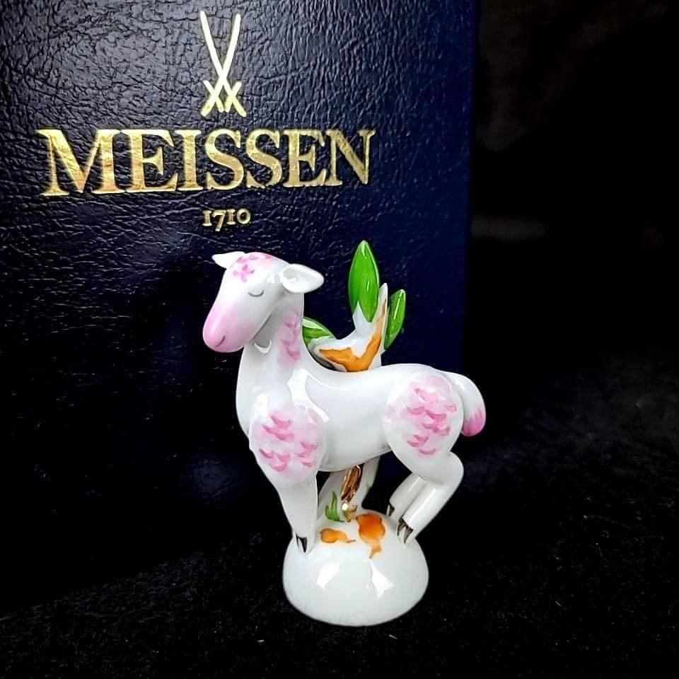 ◇美品◇マイセン　干支 置物 ひつじ　未年　箱つき　羊 1