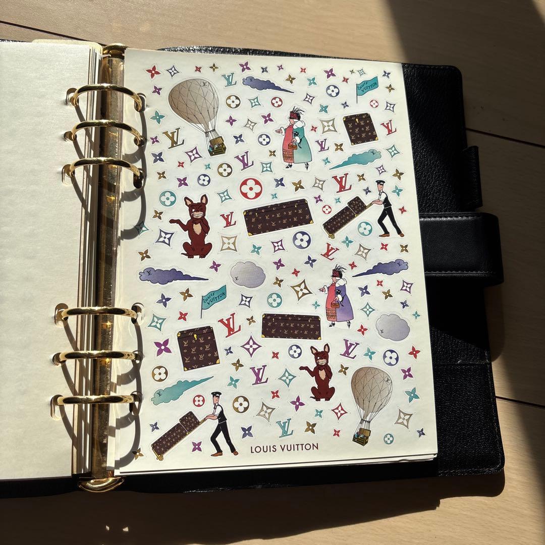 Louis Vuitton ブラック レザー ノート ノマド