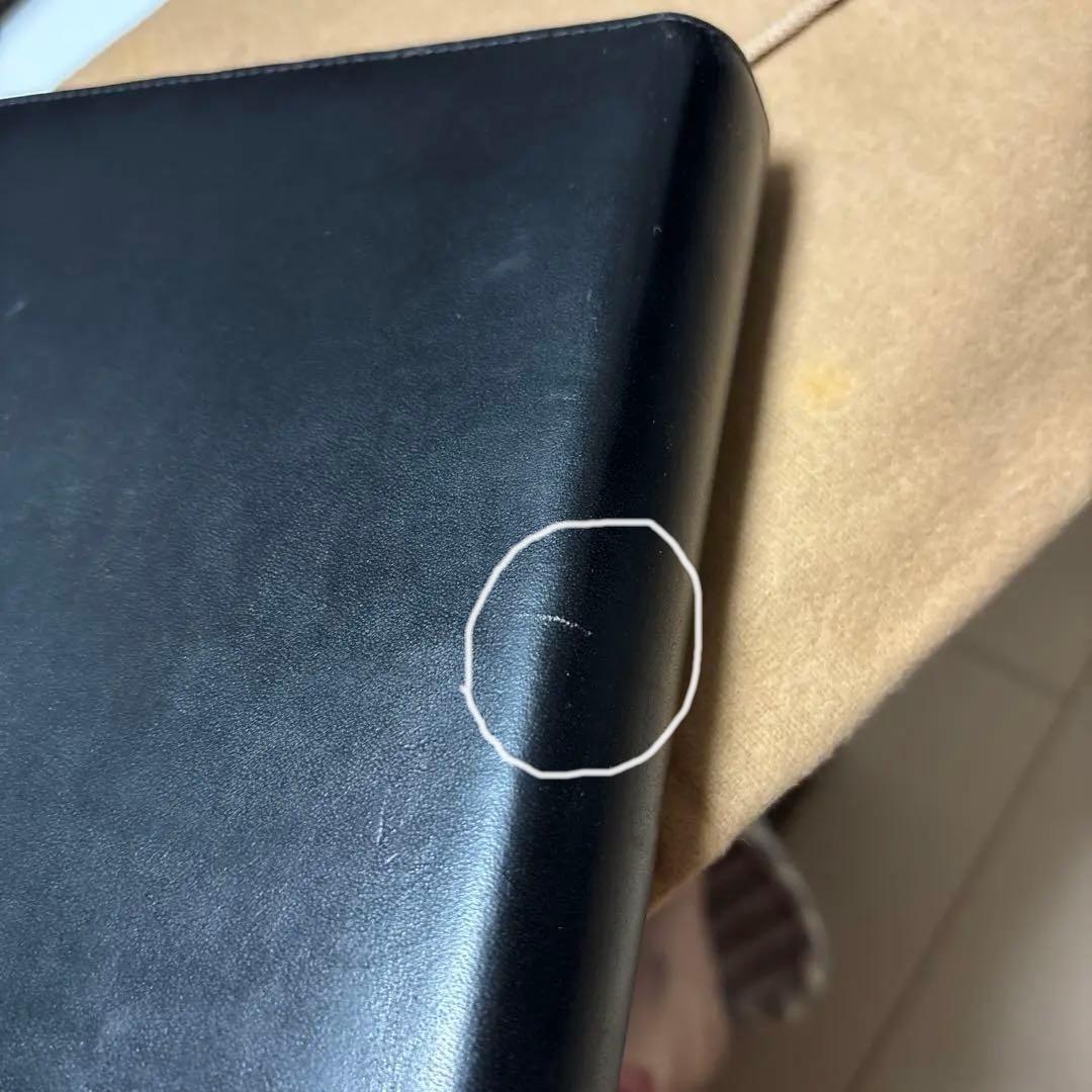 Louis Vuitton ブラック レザー ノート ノマド