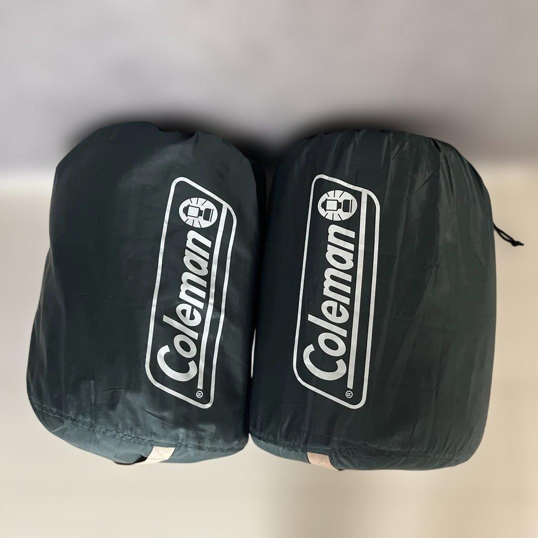 コールマン C5 シュラフ グレー/オレンジ 2個セット 寝袋 封筒型 キャンプ