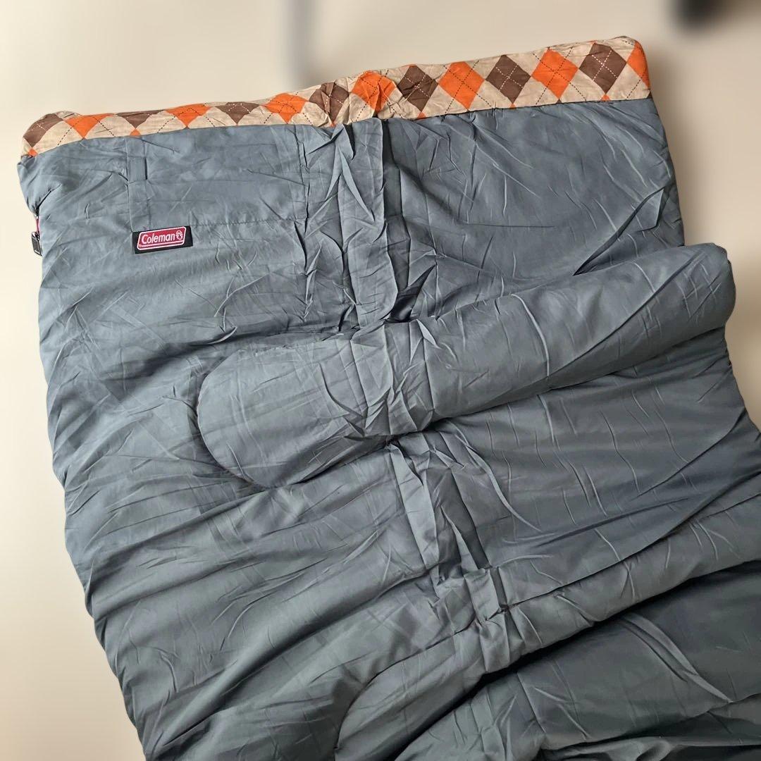 コールマン C5 シュラフ グレー/オレンジ 2個セット 寝袋 封筒型 キャンプ