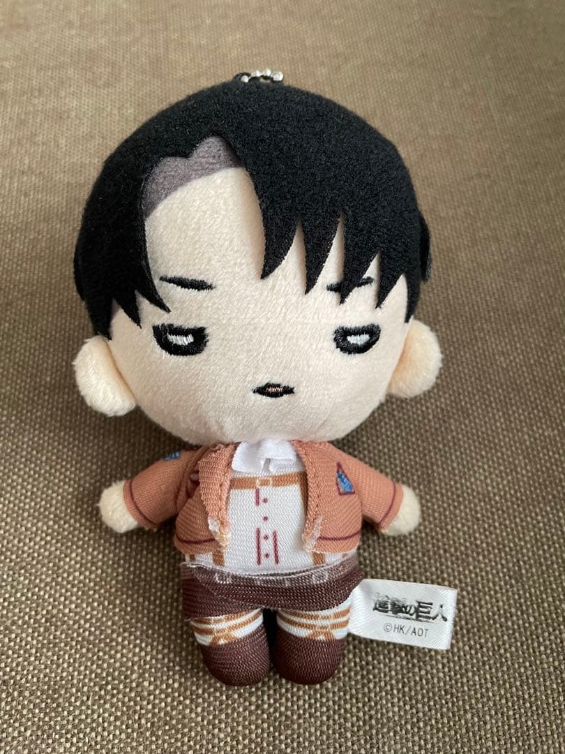 にとたん　進撃の巨人　マスコットキーホルダー　リヴァイ エレン　2個セット