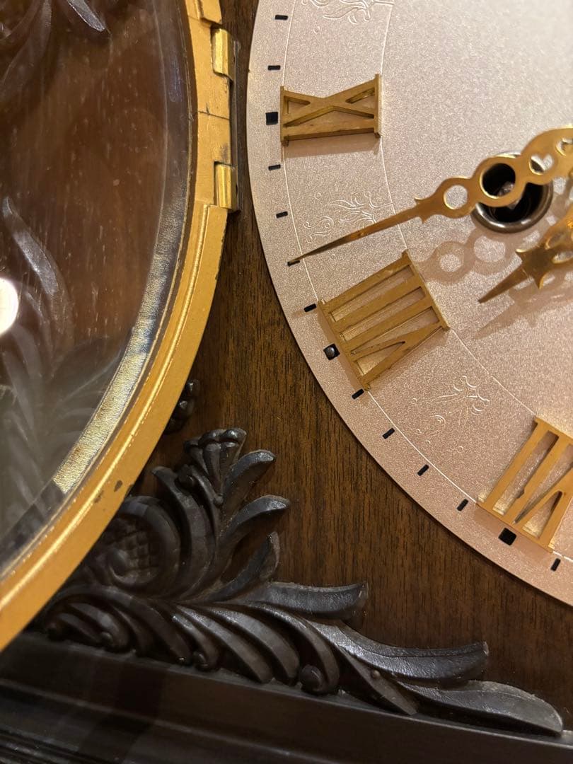 愛知時計 AICHI TOKEI ゼンマイ式 置時計 アンティーク 昭和レトロ