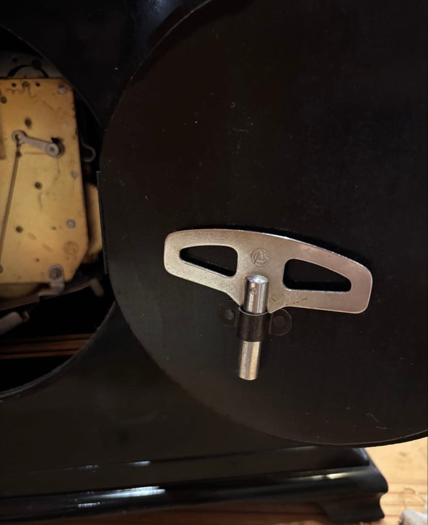 愛知時計 AICHI TOKEI ゼンマイ式 置時計 アンティーク 昭和レトロ