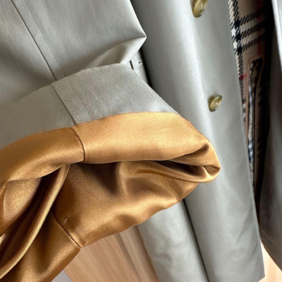 Burberry's ステンカラーコート オリーブグリーン　年代物